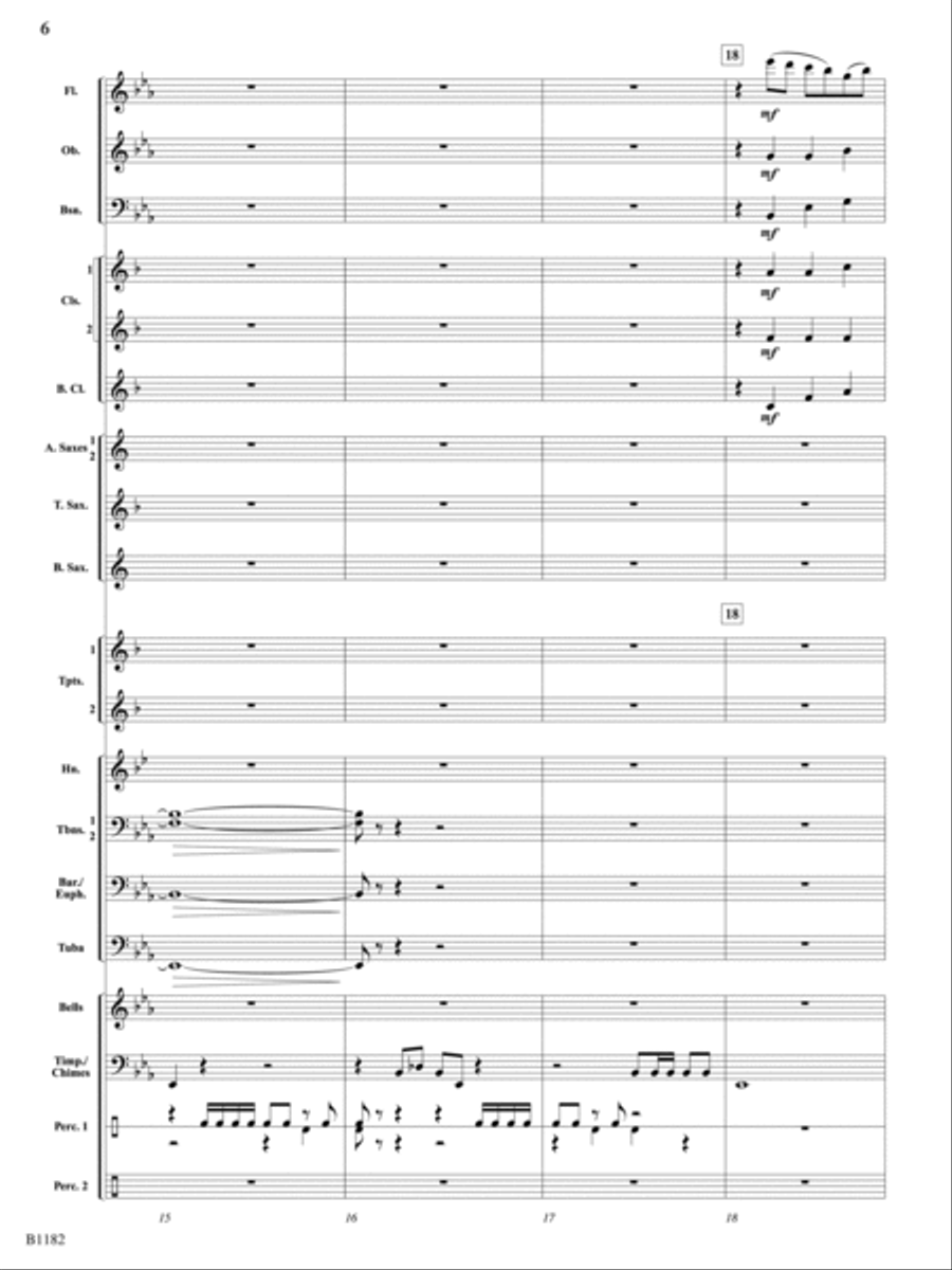 Angels We Have Heard on High: Score Concert Band scores gallery preview page 6