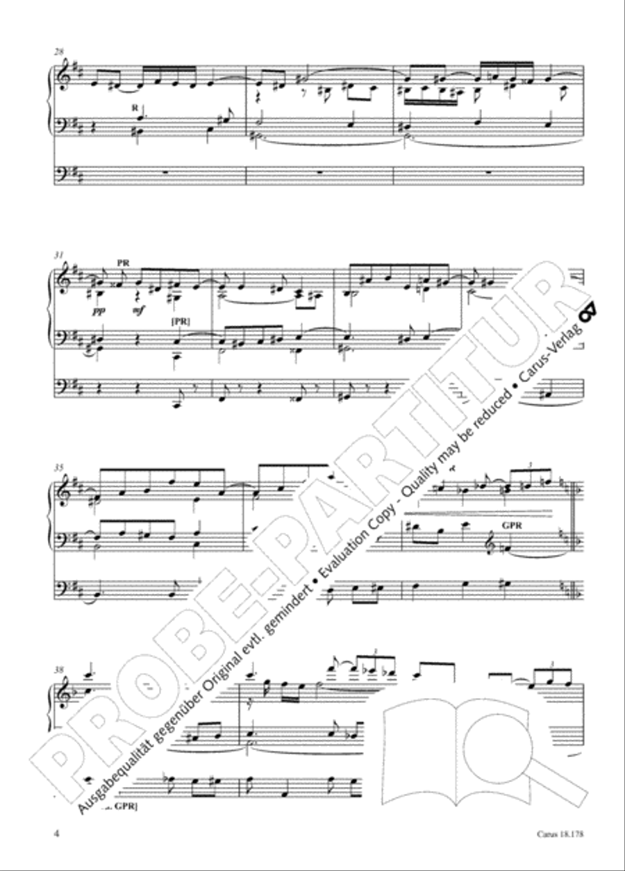 Symphonie No. II pour Orgue Organ scores gallery preview page 19