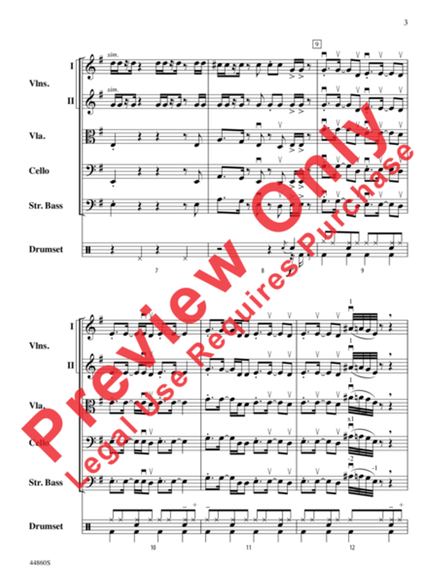 Uptown Funk String Orchestra scores gallery preview page 4