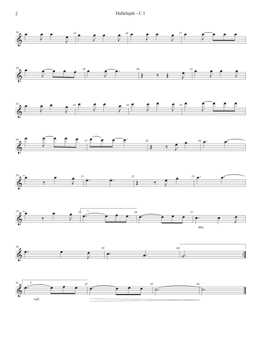 Hallelujah Small Ensemble scores gallery preview page 6