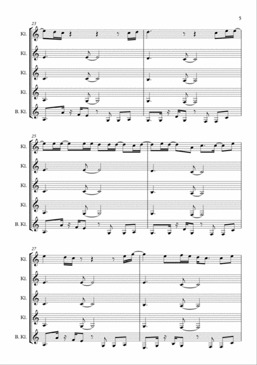 Hello Woodwind Quintet scores gallery preview page 5