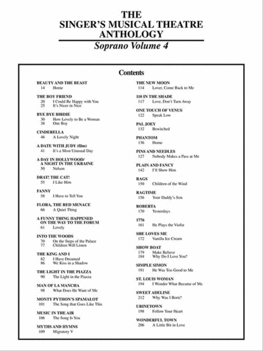 Singer's Musical Theatre Anthology – Volume 4 Voice Solo scores gallery preview page 5