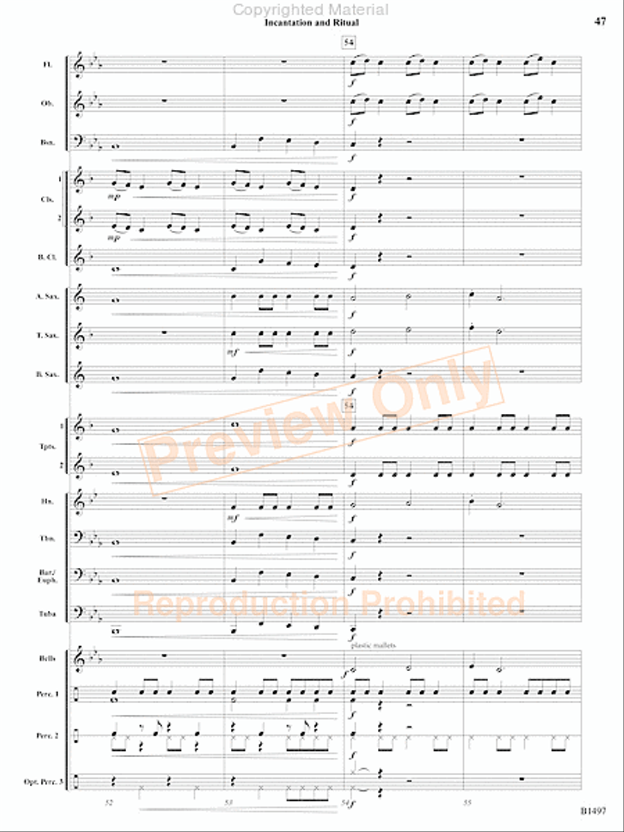 Curtain Up! Concert Band scores gallery preview page 92