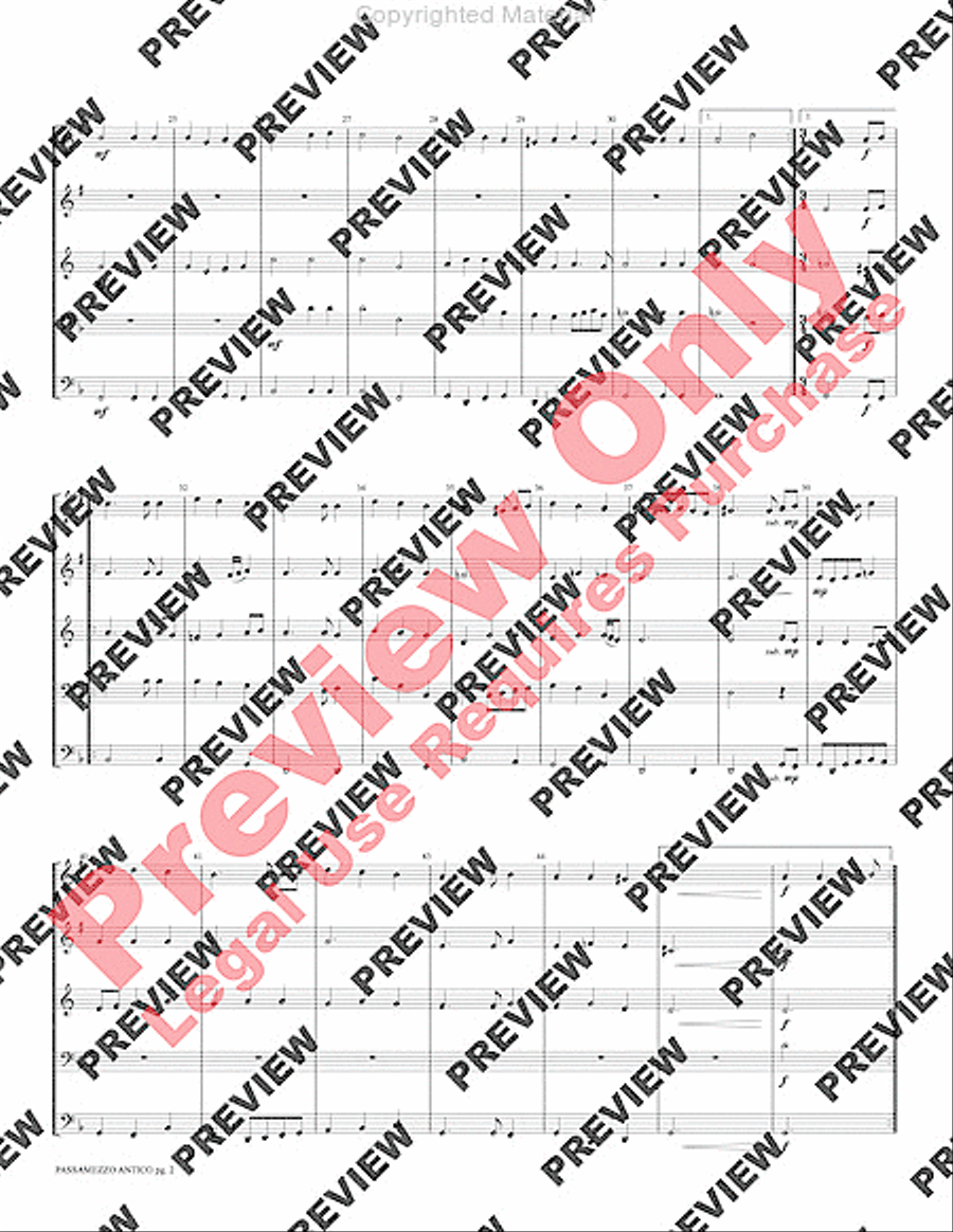 Passamezzo Antico Passamezzo Antico Brass Quintet scores gallery preview page 4