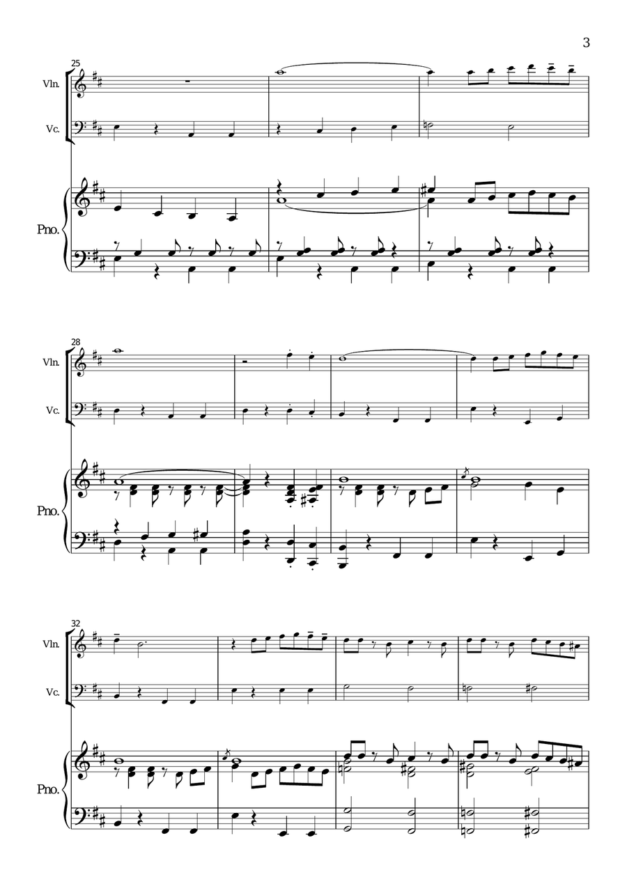 Life Is Beautiful (La Vita E Bella) Piano Trio scores gallery preview page 3