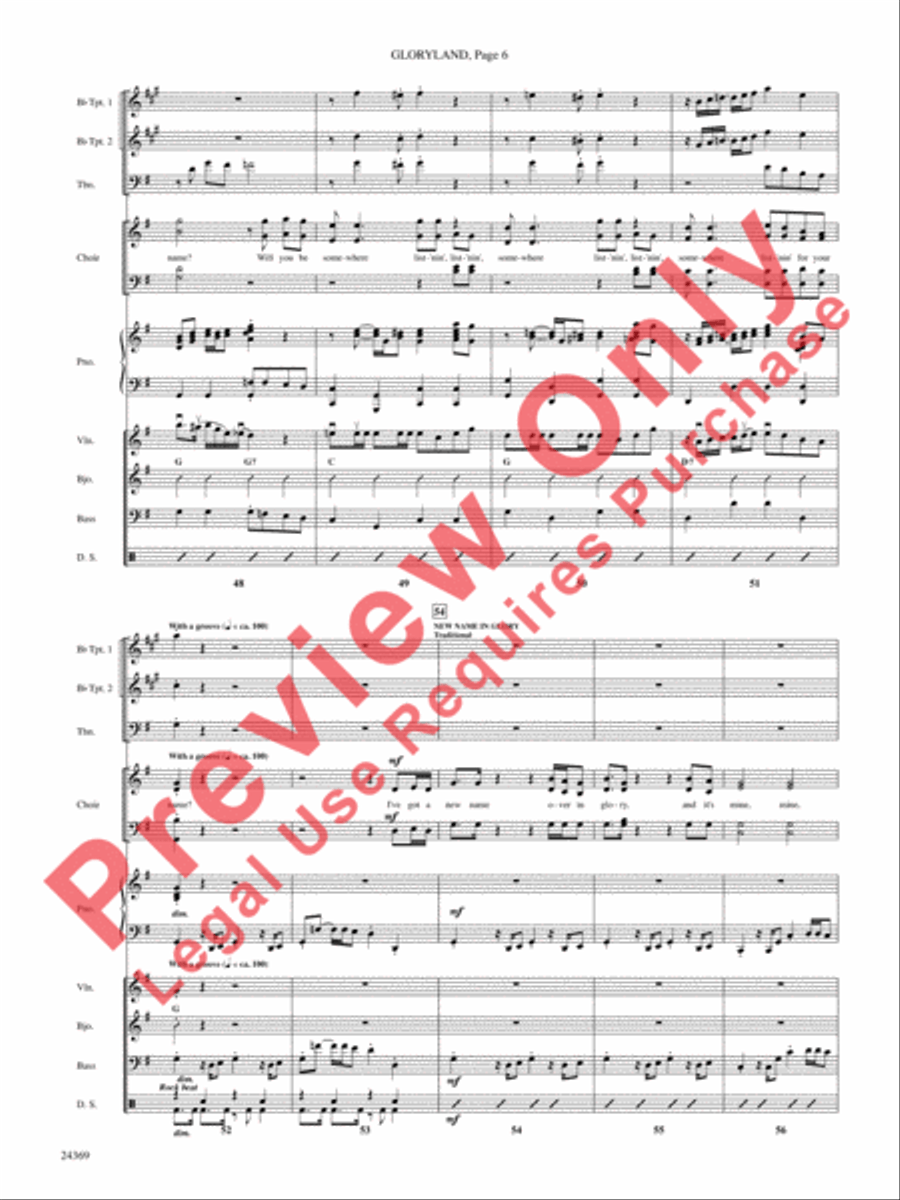 Gloryland Choir scores gallery preview page 7