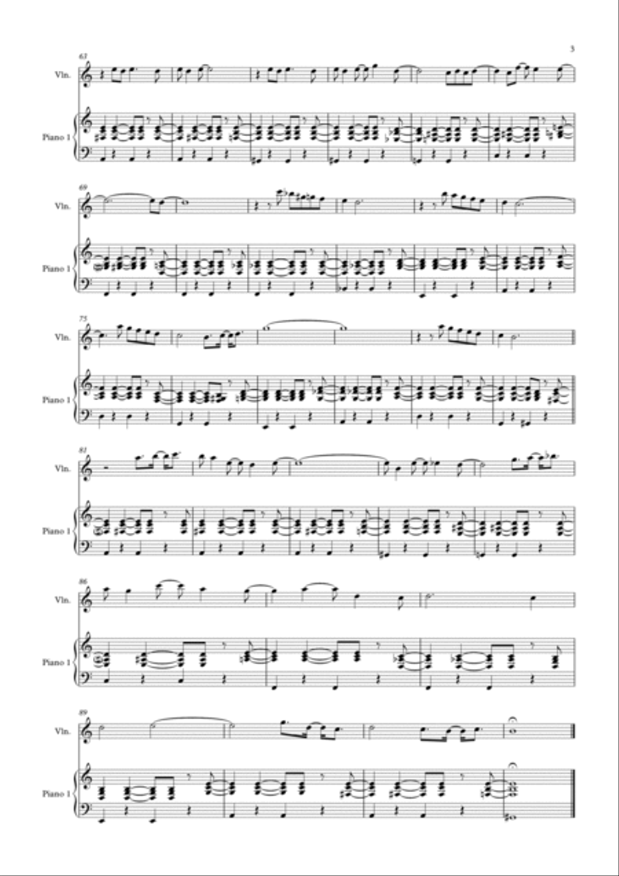 Quiet Nights Of Quiet Stars (corcovado) Violin Solo scores gallery preview page 3