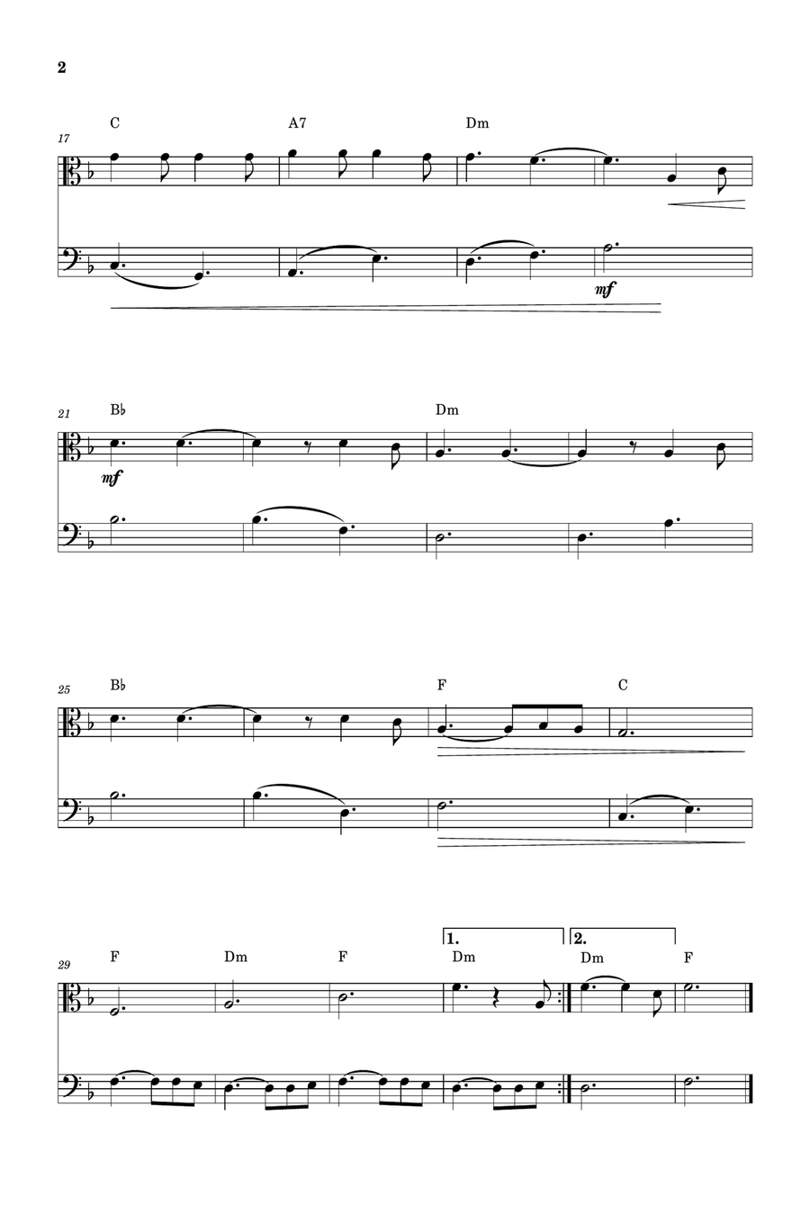 Hallelujah Bassoon scores gallery preview page 2