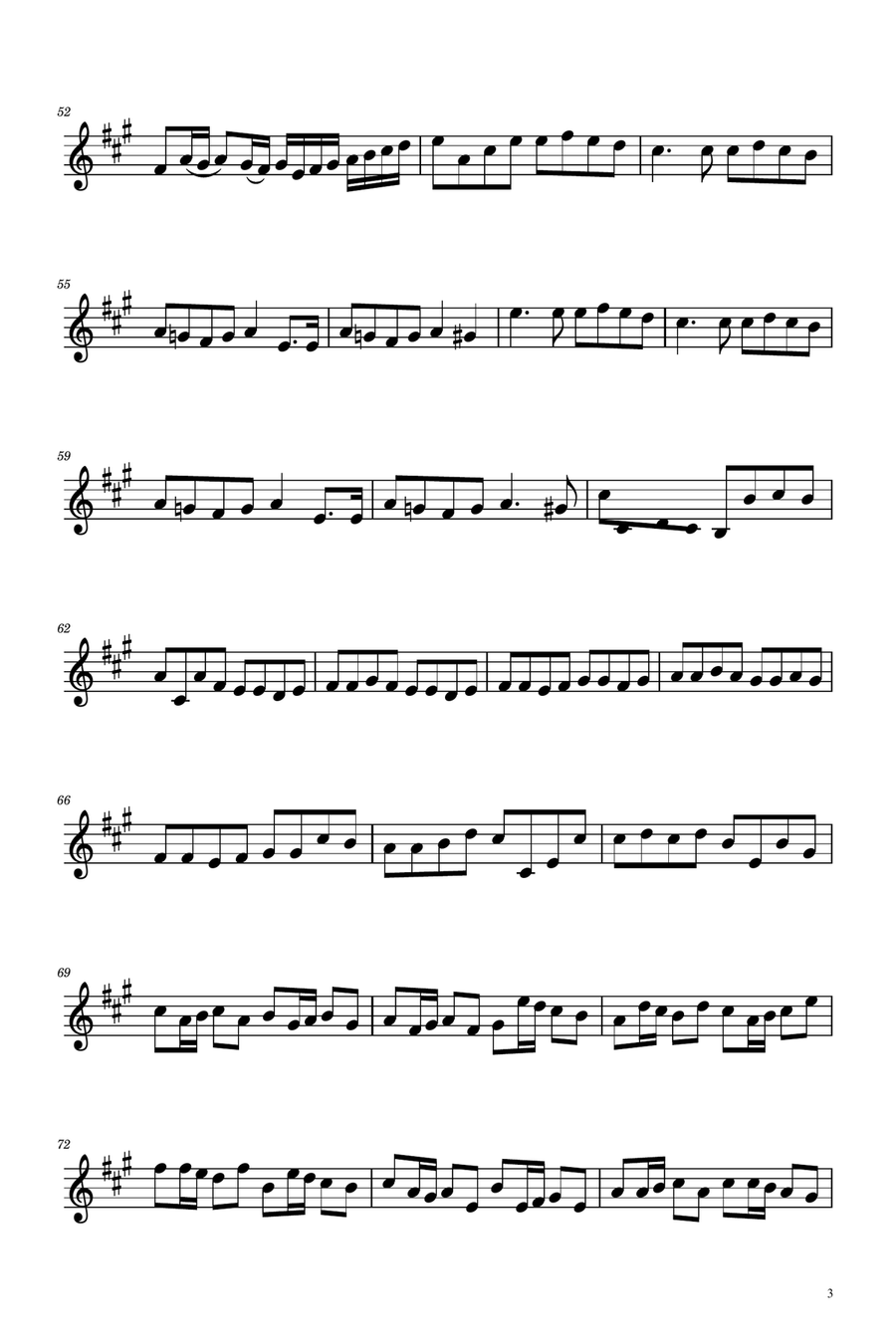 Canon in D - French Horn Solo Horn Solo scores gallery preview page 3