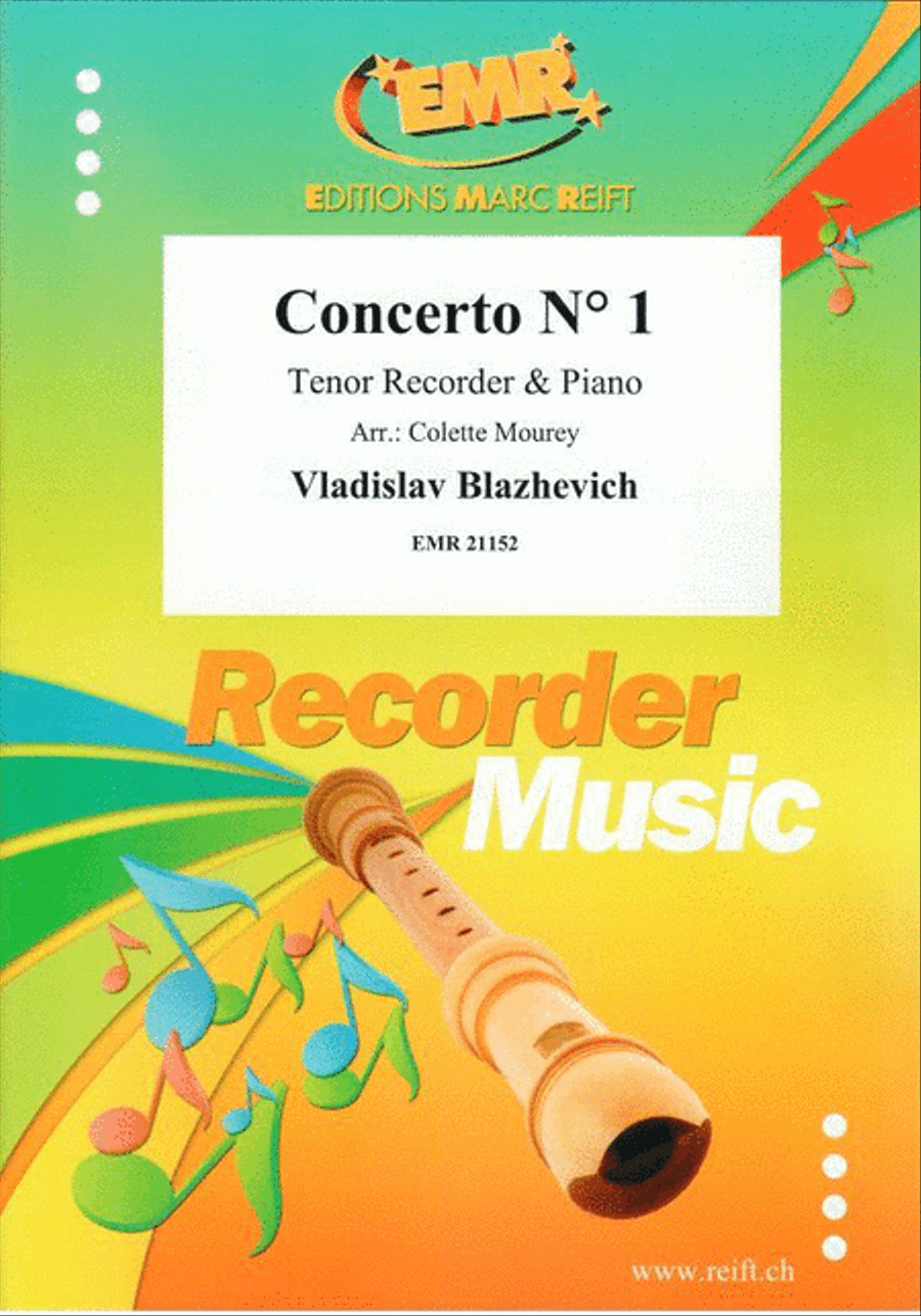 Concerto No. 1 Concerto No. 1 Tenor Recorder scores gallery preview page 1
