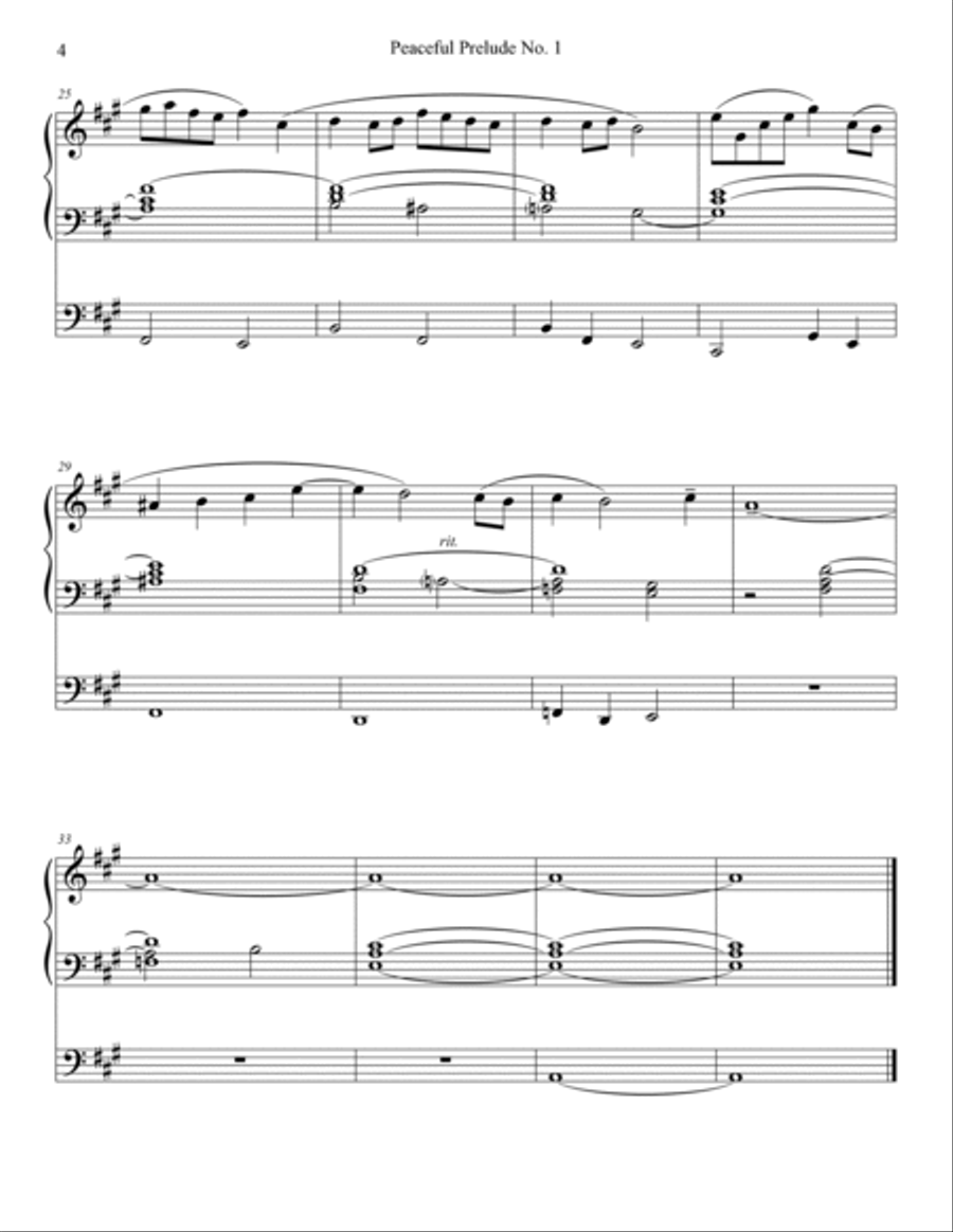 Peaceful Preludes, Nos. 1-5 Organ Book Peaceful Preludes, Nos. 1-5 Organ Book Organ Solo scores gallery preview page 4