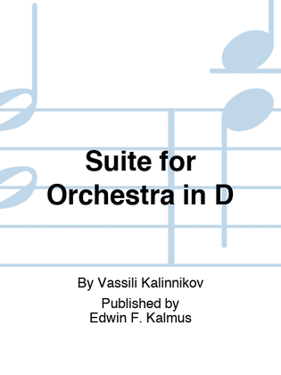 Book cover for Suite for Orchestra in D