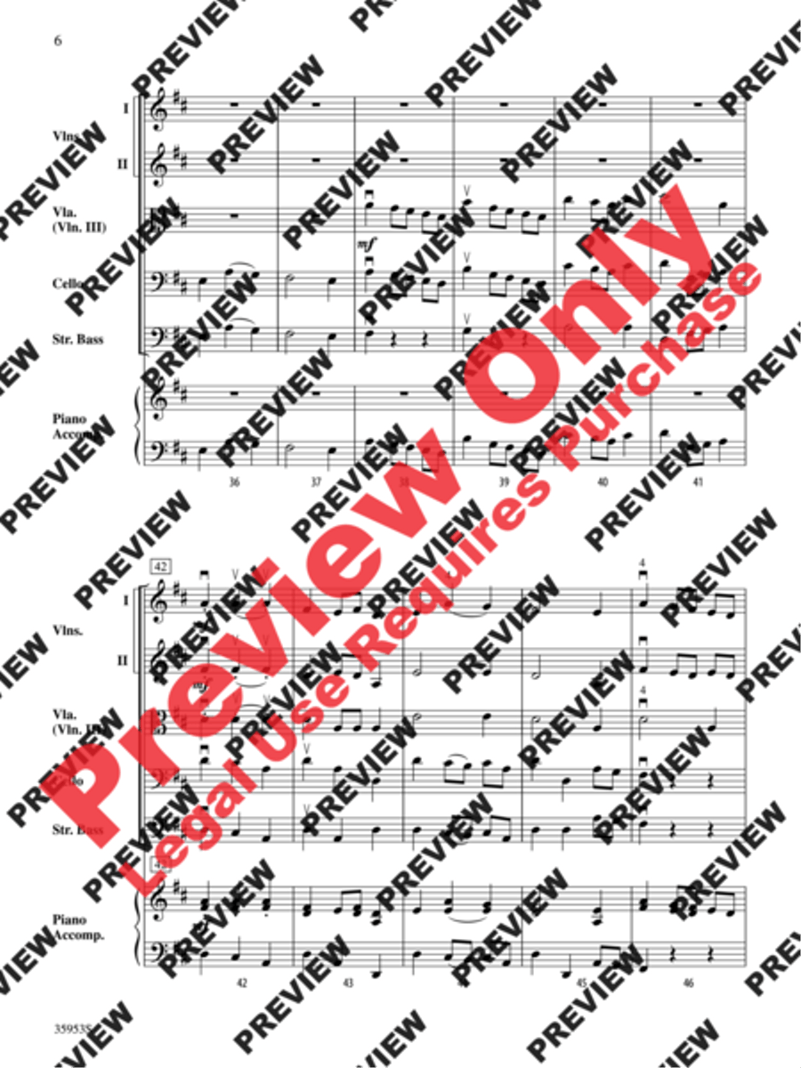 A Bach Fest String Orchestra scores gallery preview page 7