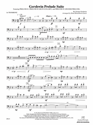 Gershwin Prelude Suite: 1st Trombone
