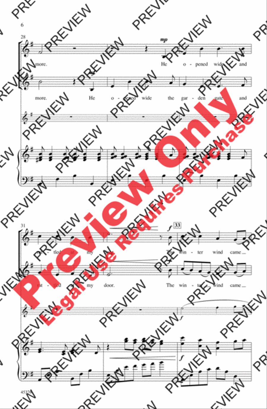 The Winter Wind 2-Part scores gallery preview page 6