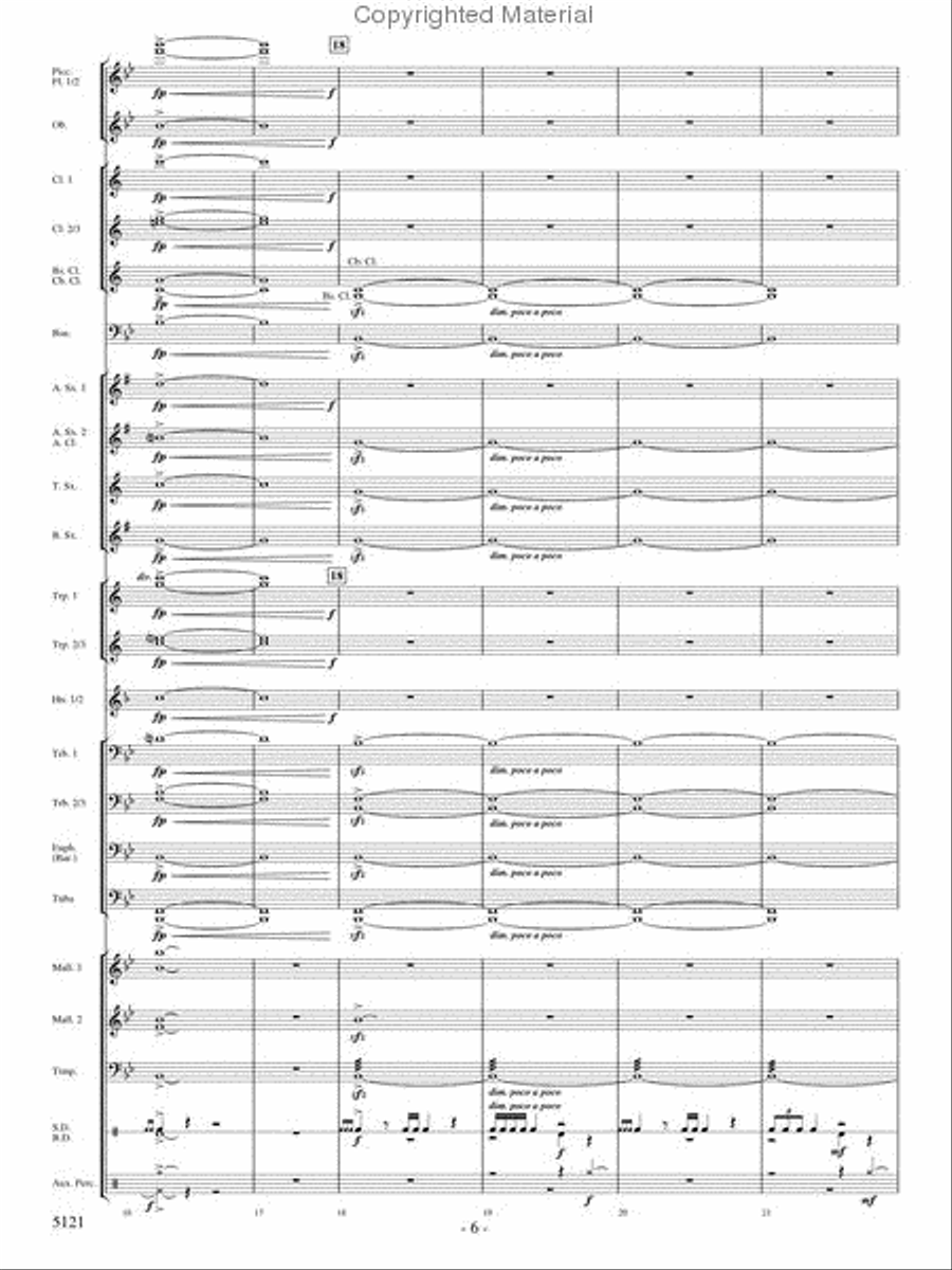 Rise of the Firebird Concert Band scores gallery preview page 5