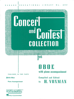 Book cover for Concert and Contest Collection - Oboe (Instrumental Methods / Oboe solo part)