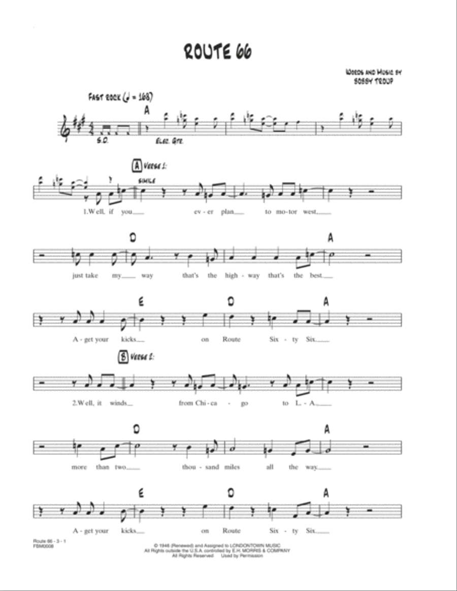 (Get Your Kicks On) Route 66 School and Community scores gallery preview page 1