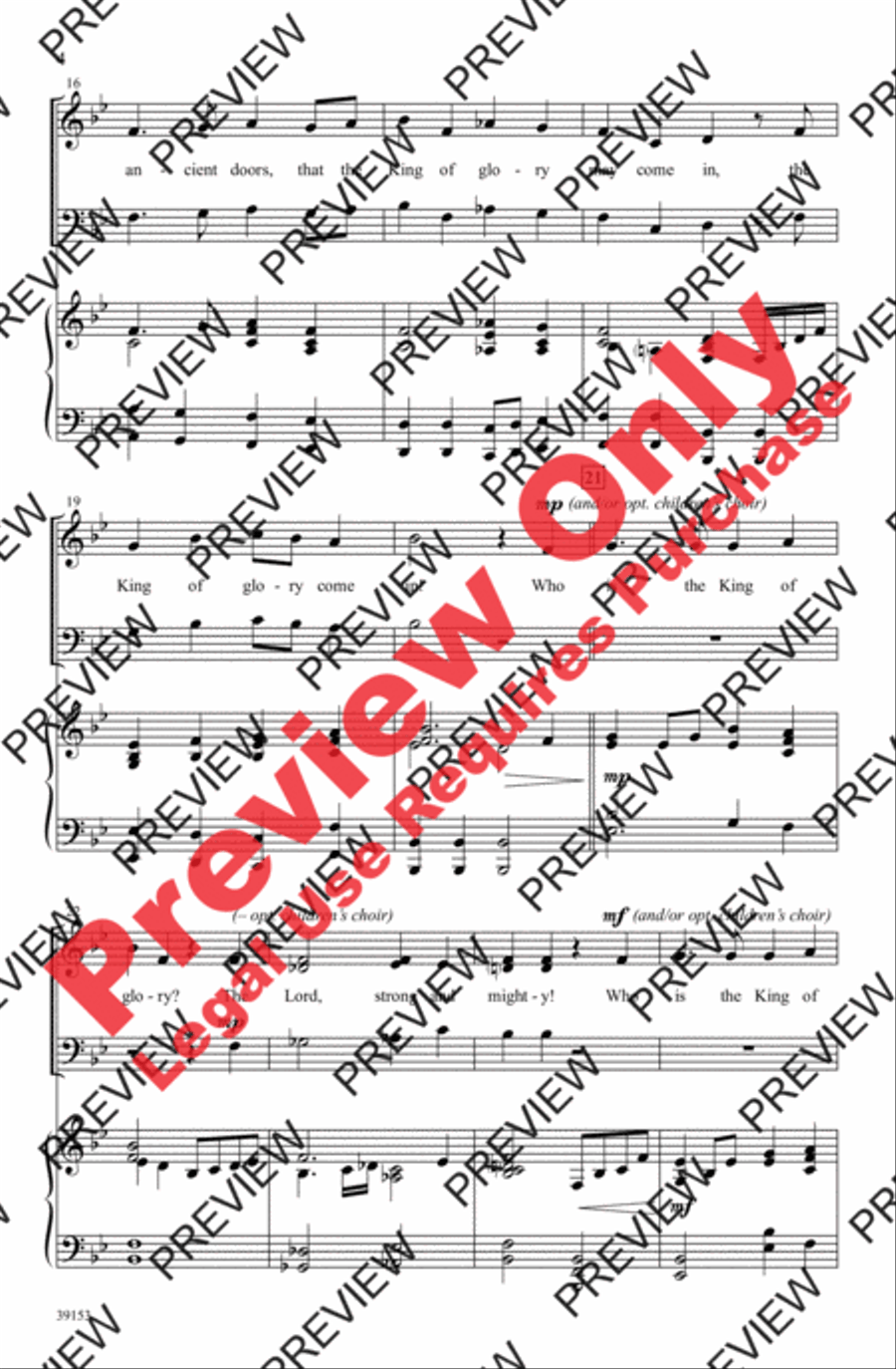 Two Anthems for Palm Sunday 3-Part scores gallery preview page 4