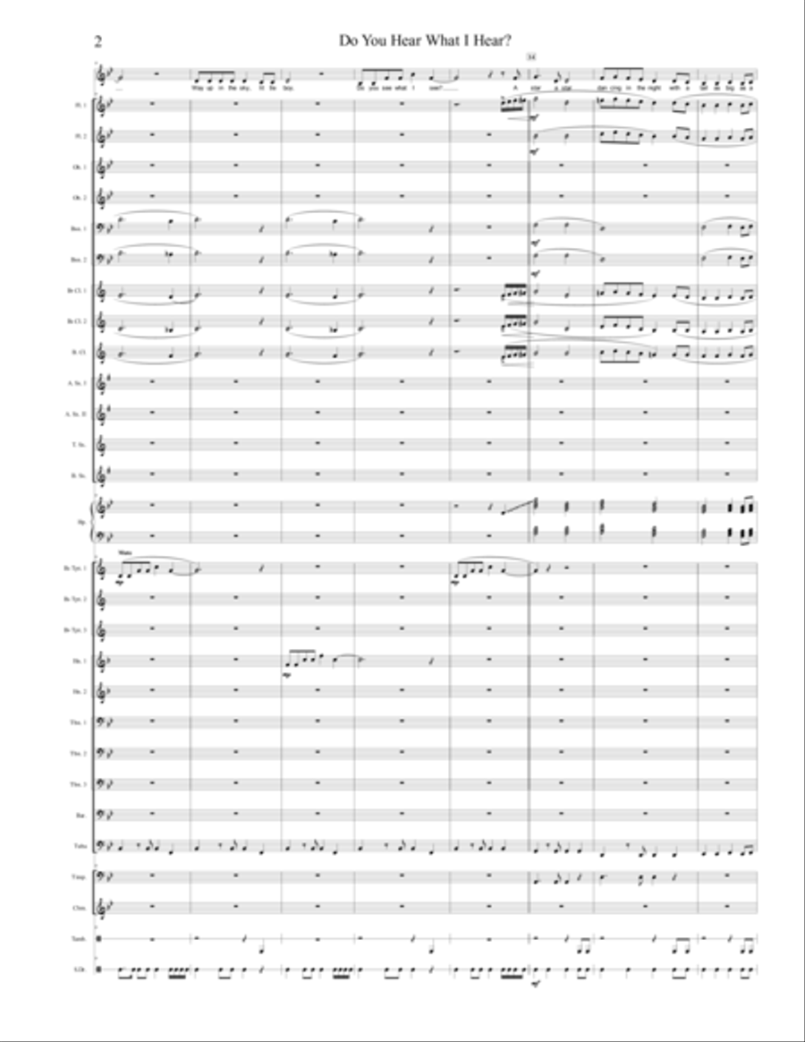 Do You Hear What I Hear Concert Band scores gallery preview page 2