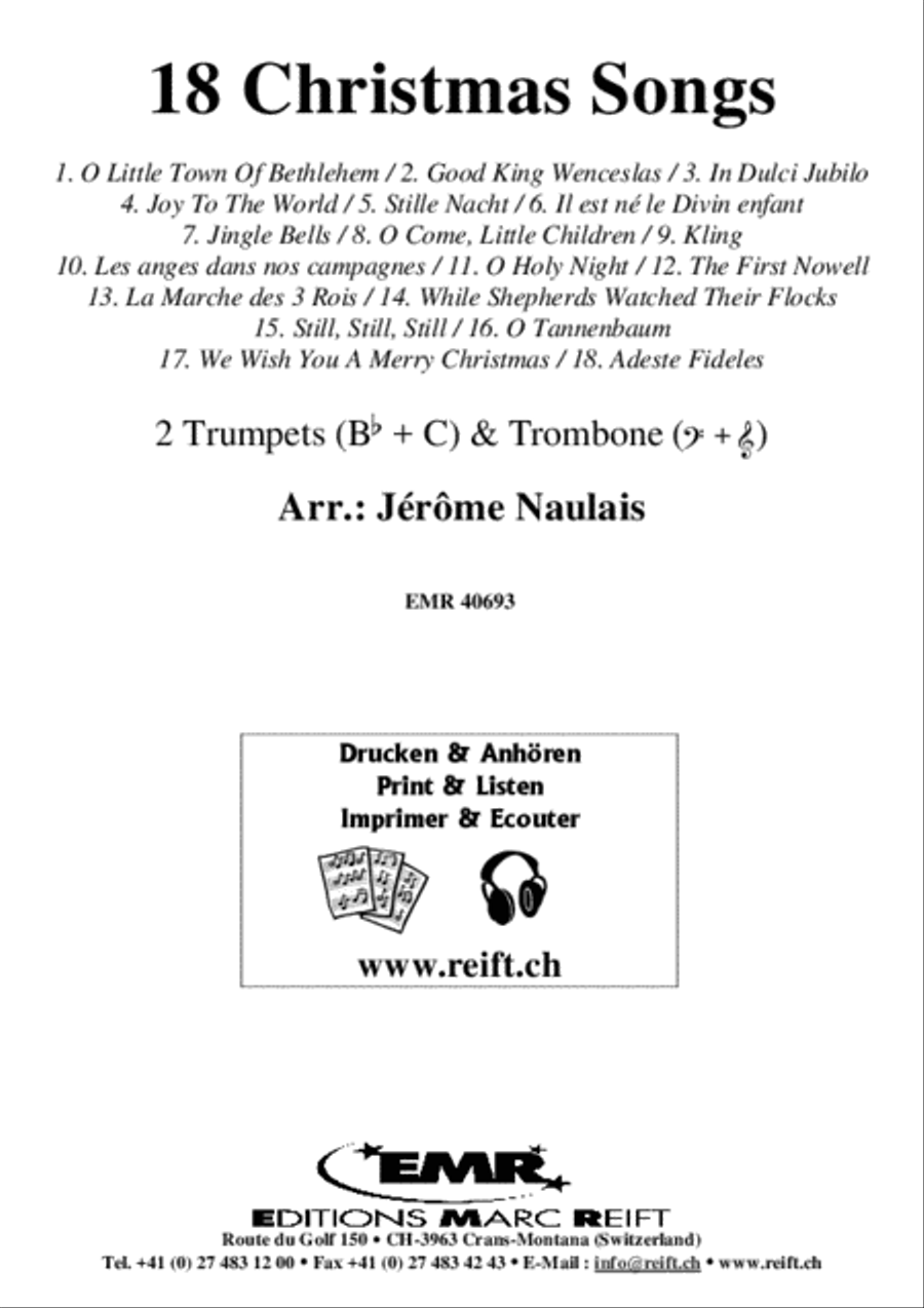 18 Christmas Songs Cornet scores gallery preview page 2