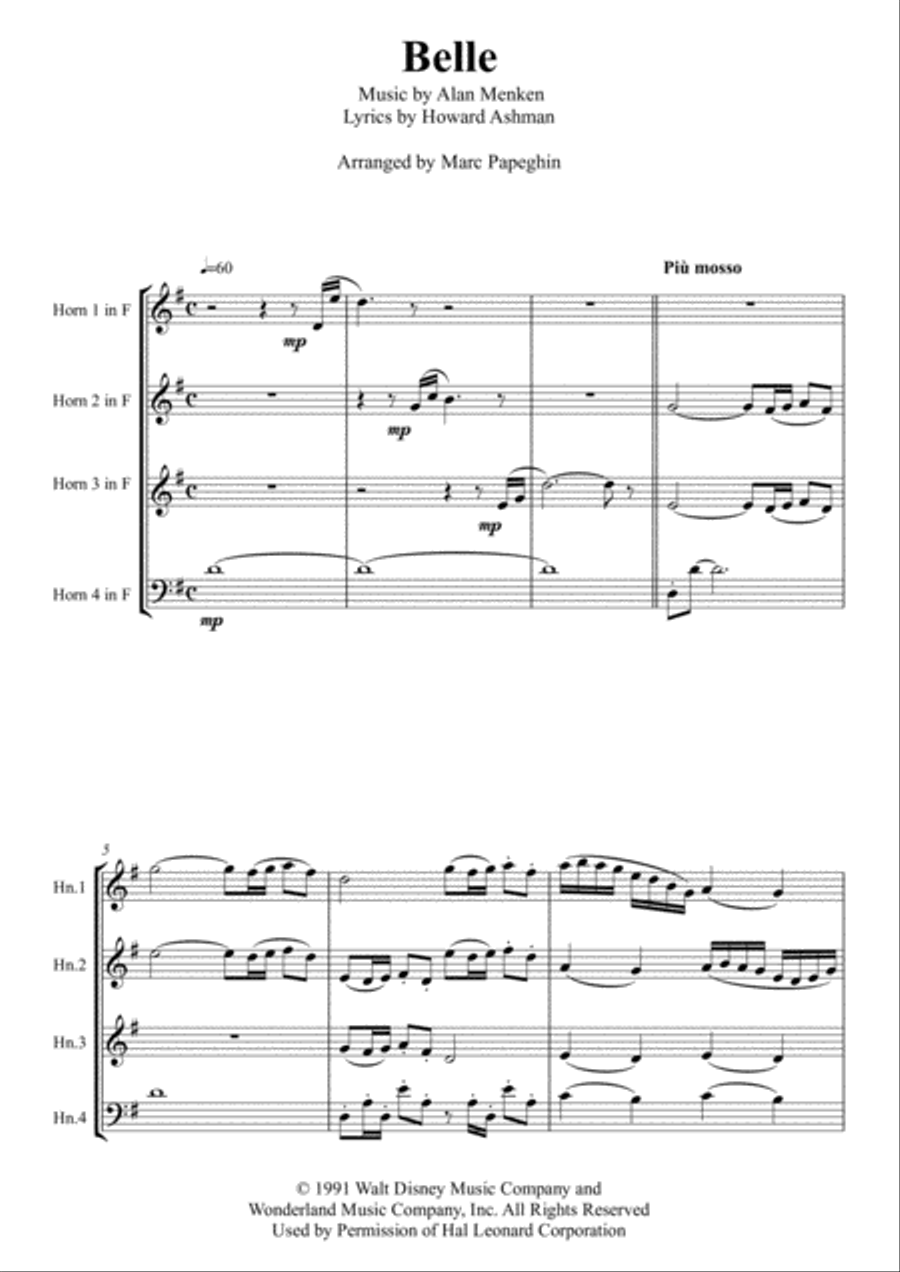 Belle Belle Brass Ensemble scores gallery preview page 2