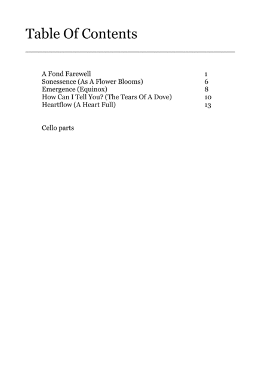 A Collection of 5 Melodies for Cello and Piano Piano scores gallery preview page 2