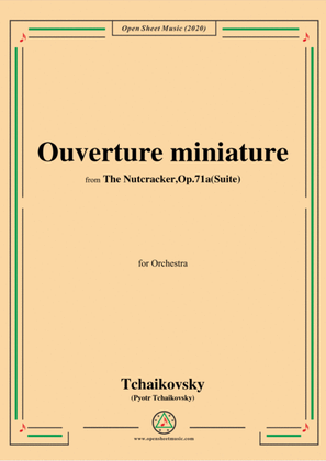 Book cover for Tchaikovsky-The Nutcracker(Suite),Op.71a,Part I,for Orchestra