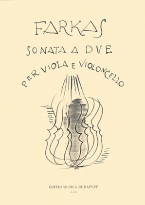 Book cover for Sonata A Due-vla/vcl