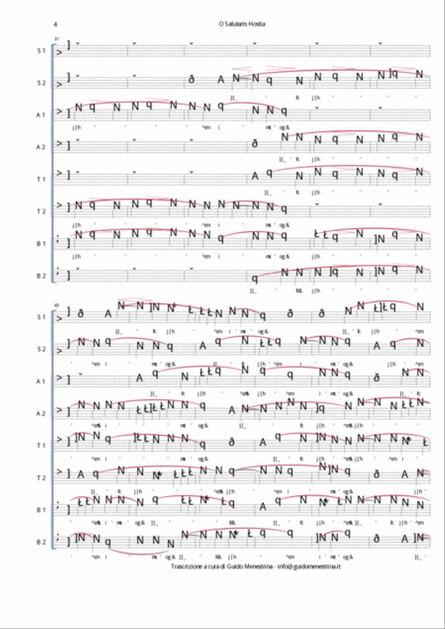 Jacopo Tomadini - O Salutaris Hostia Divisi scores gallery preview page 5