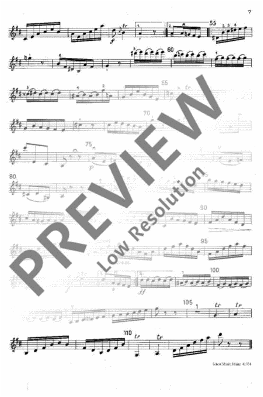 Symphony No. 1 Violin scores gallery preview page 8