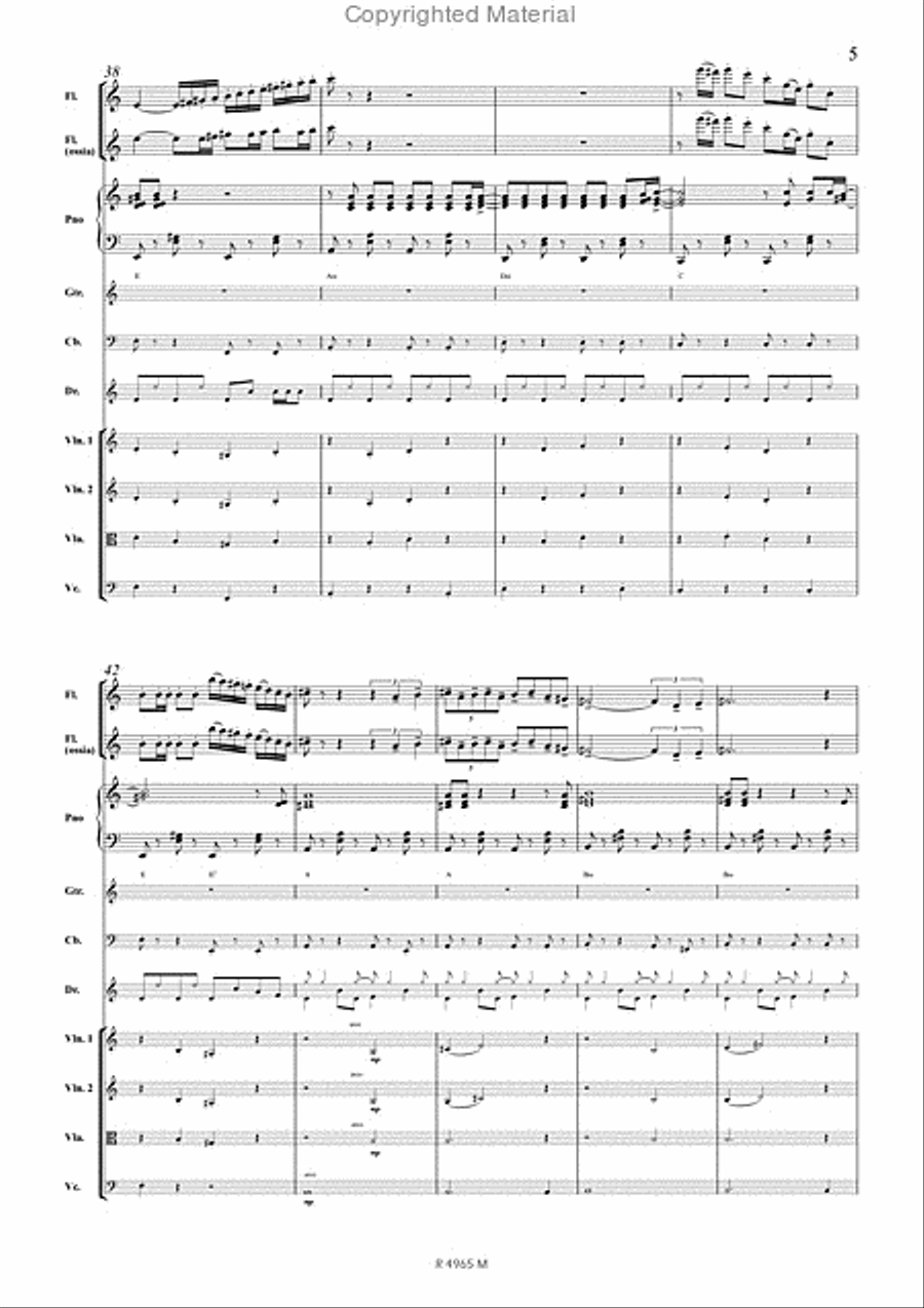 Il est 5 heures, Paris s'éveille Flute scores gallery preview page 6