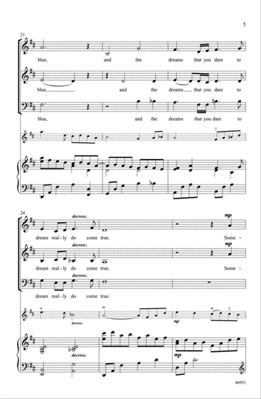 Over the Rainbow Choir scores gallery preview page 4