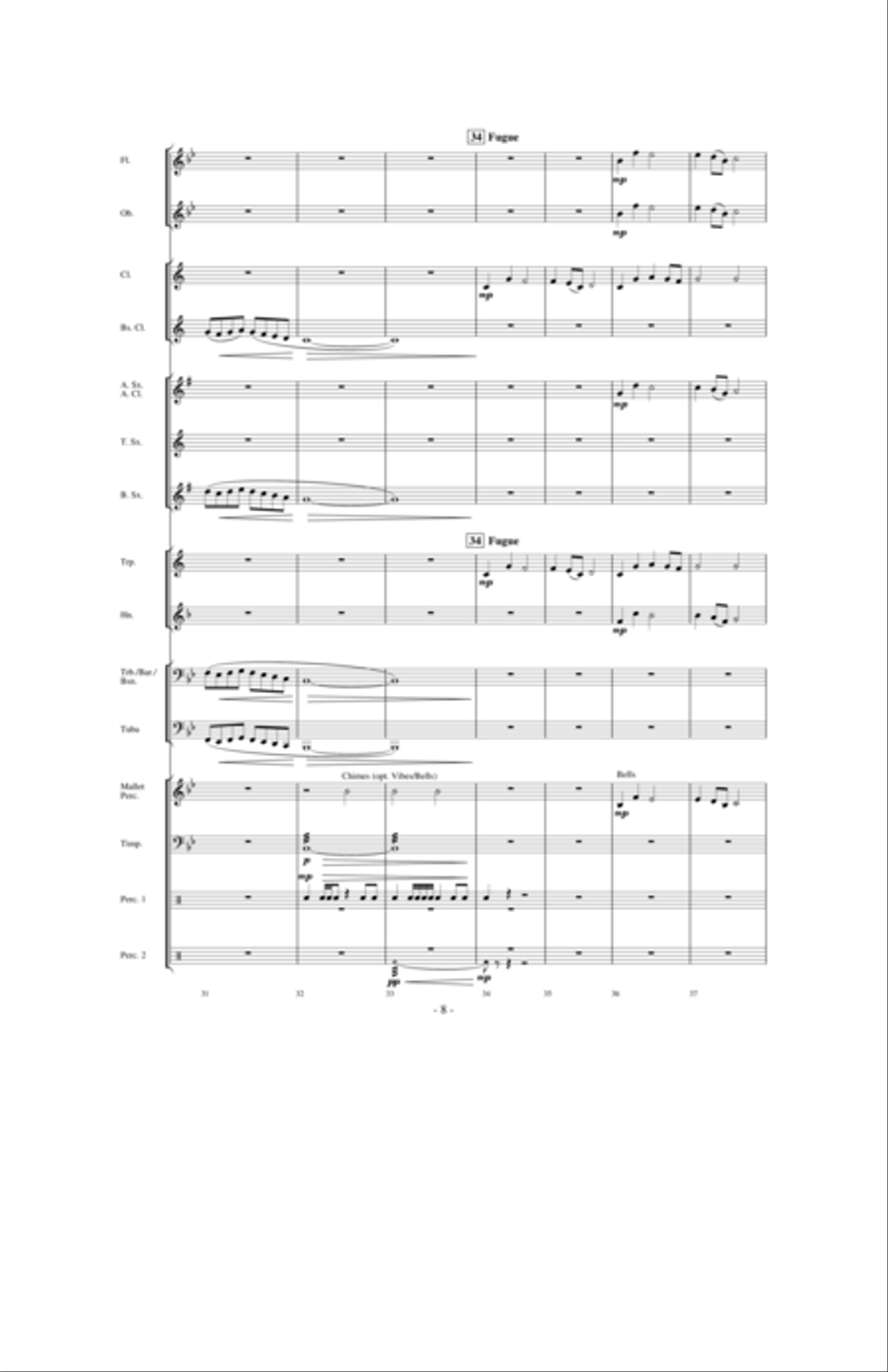 Valiance: A Heroic Overture for Band Concert Band scores gallery preview page 7