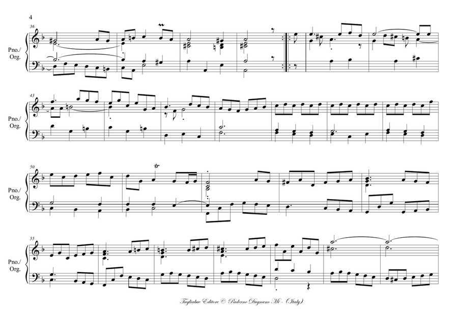 HANDEL - SUITE IN D MINOR HWV 437 - Allemande, Courante, Sarabande, Gigue. Arr. for Piano/Organ Harpsichord scores gallery preview page 4