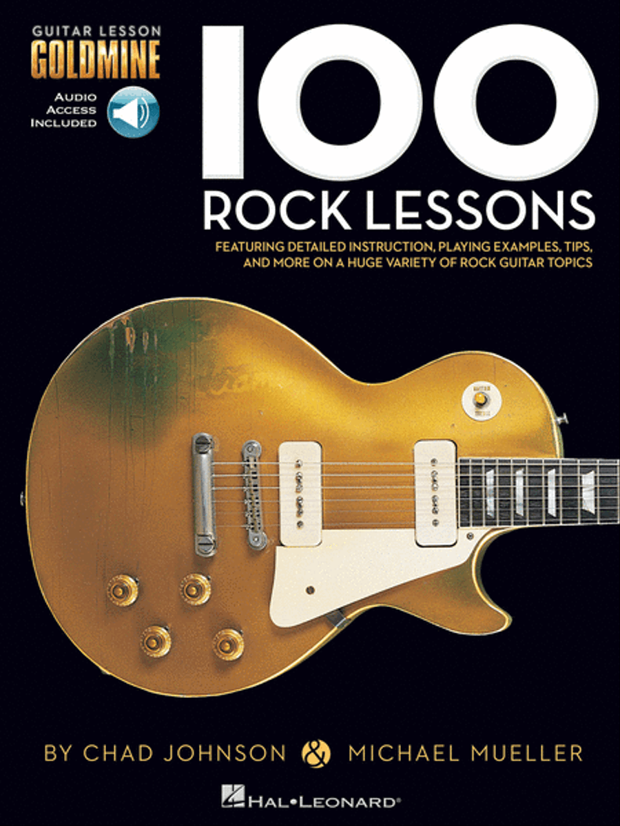 100 Rock Lessons Guitar Tablature scores gallery preview page 1
