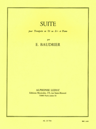 Book cover for Suite (trumpet & Piano)