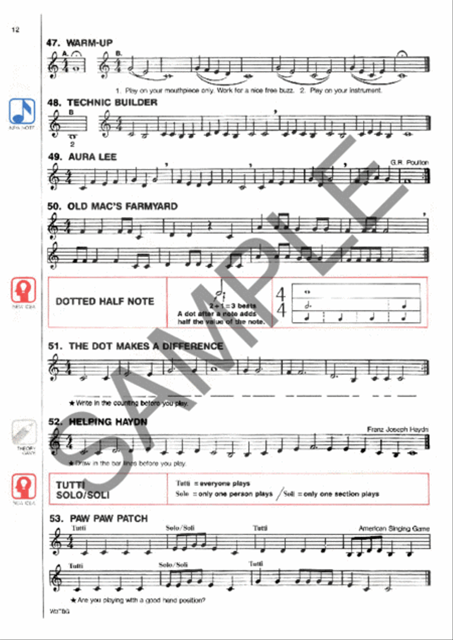 Best in Class, Book 1 - Trombone T.C. Concert Band Methods scores gallery preview page 2