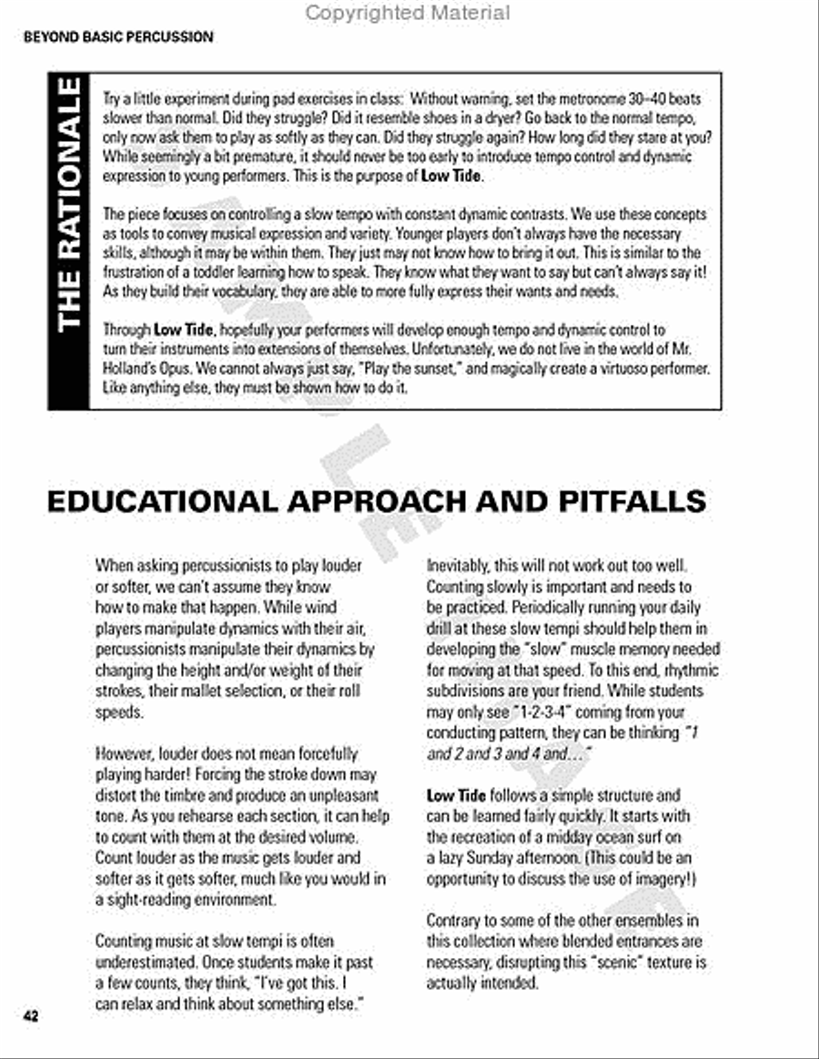 Beyond Basic Percussion Percussion scores gallery preview page 18