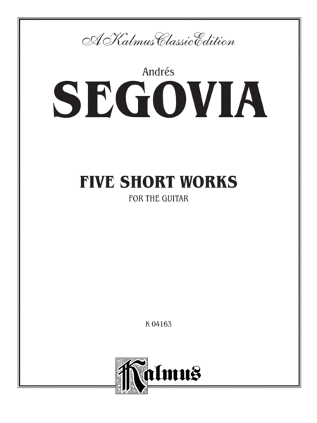 Five Short Works for the Guitar