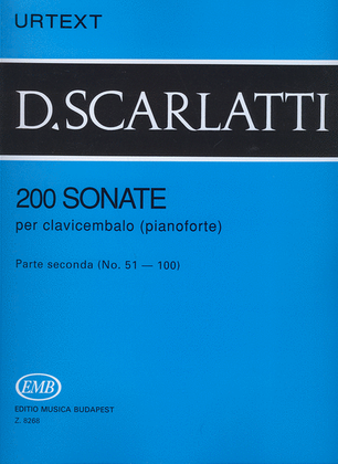 Book cover for 200 Sonate per clavicembalo (pianoforte) 2
