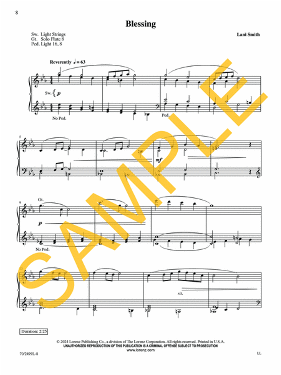 Organ Meditations for Worship, Vol. 2 Organ Solo scores gallery preview page 7