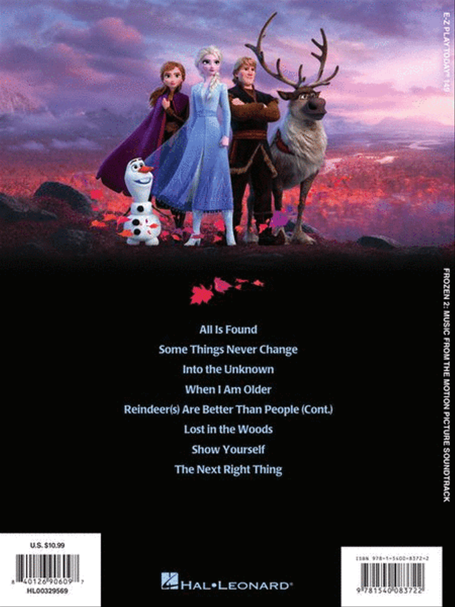 Frozen 2 Frozen 2 Electronic Keyboard scores gallery preview page 7