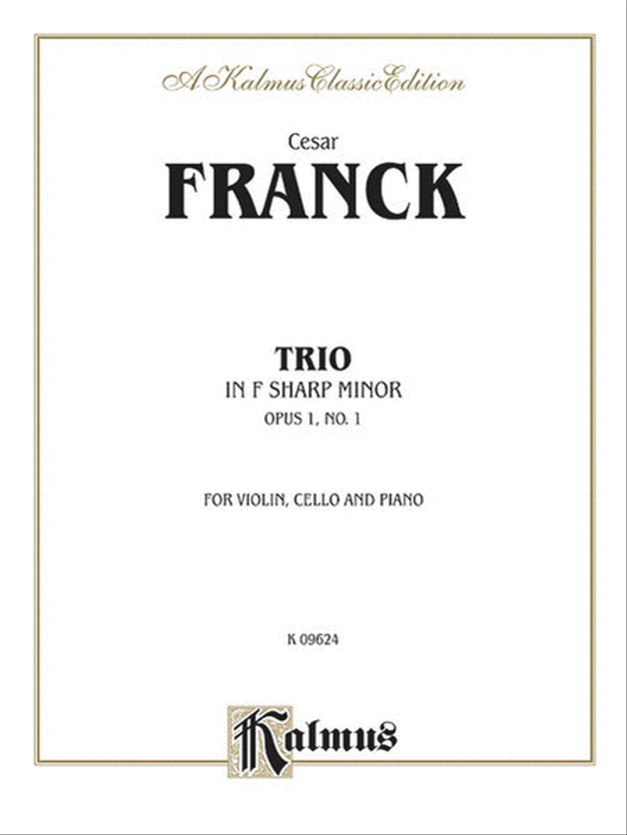 Trio in F-sharp Minor (Op. 1, No. 1) Small Ensemble scores gallery preview page 1