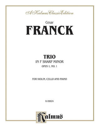 Book cover for Trio in F-sharp Minor (Op. 1, No. 1)