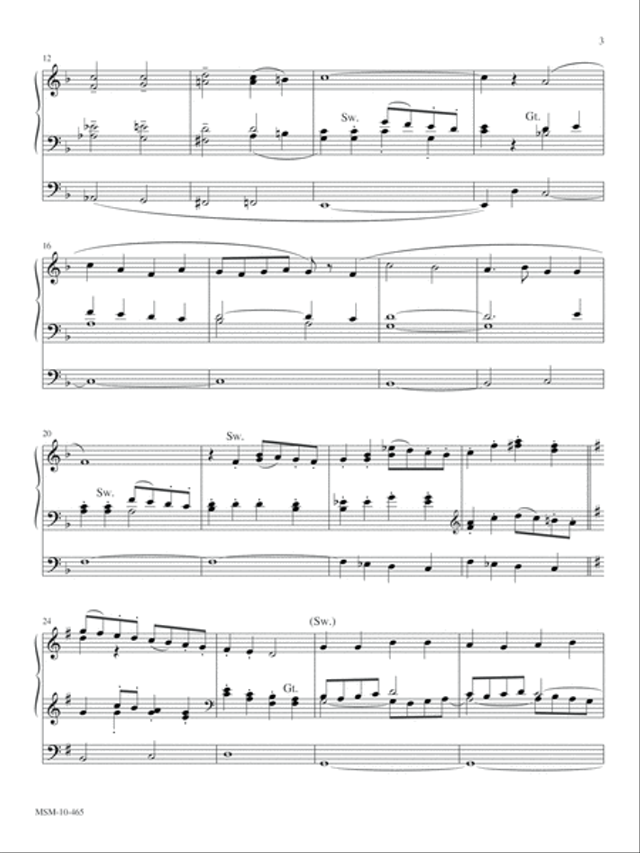 Arise and Shine Organ scores gallery preview page 3