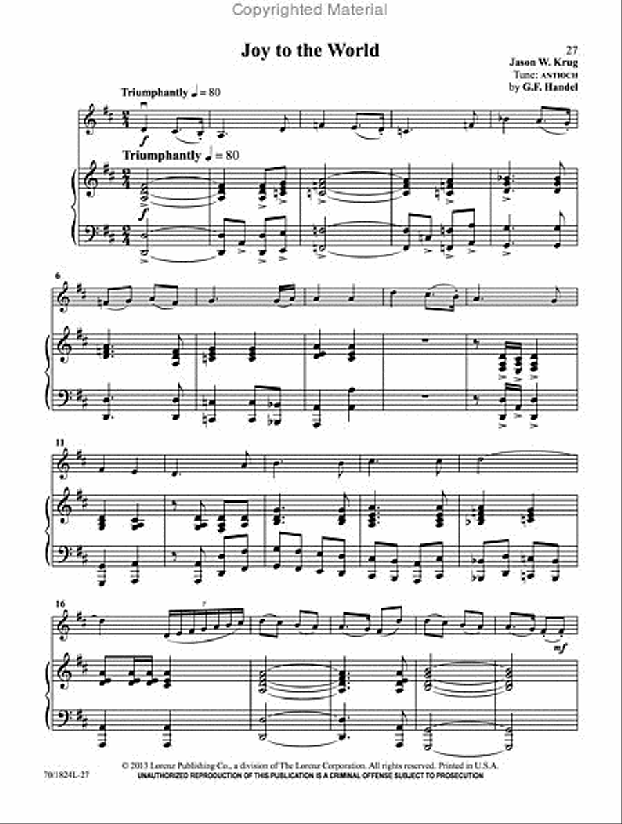 Love Came Down at Christmas Violin Solo scores gallery preview page 6