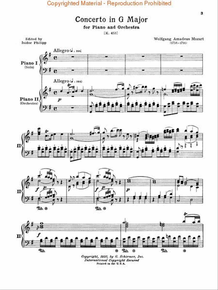 Concerto No. 17 in G, K.453 Piano scores gallery preview page 2