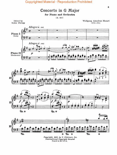 Concerto No. 17 in G, K.453