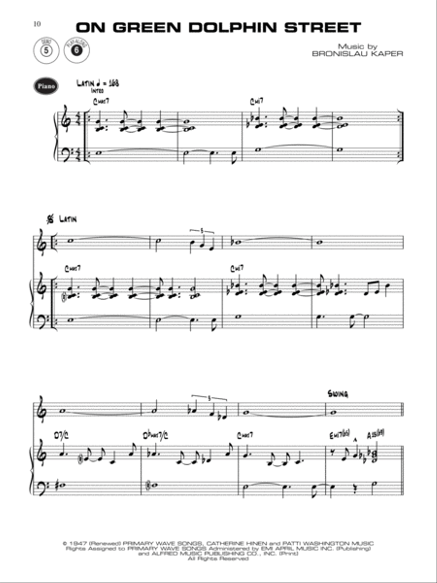 Alfred Jazz Play-Along -- Swingin' Now, Volume 2 Piano scores gallery preview page 4